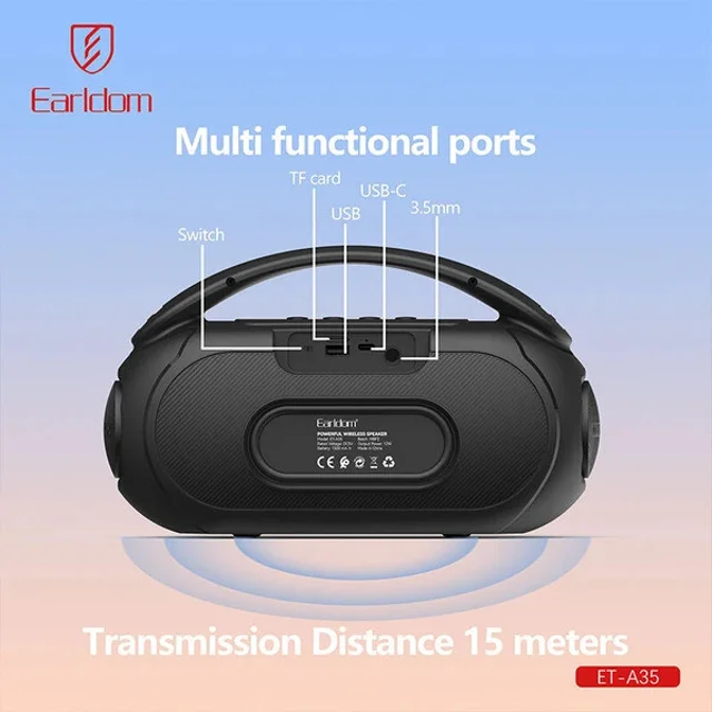 اسپیکر بلوتوثی ارلدام مدل ET-A35 101782200