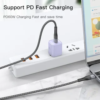 کابل USB-C یسیدو مدل DUAL TYPE-C CA156 60W طول 1 متر 101959804